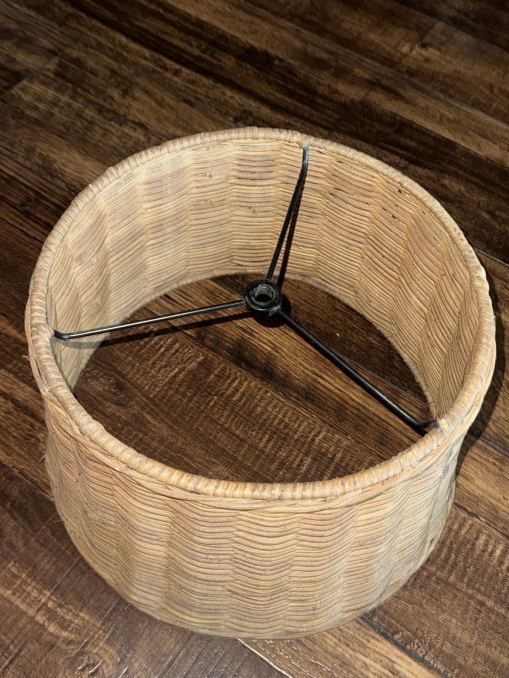 Woven Natural Rattan Drum Lamp Shade - Natural